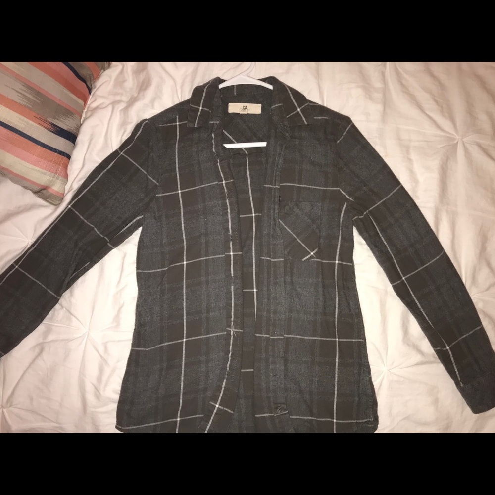 Dark gray flannel